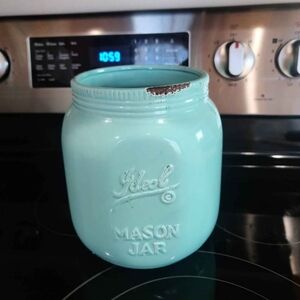 Aqua Mason Jar